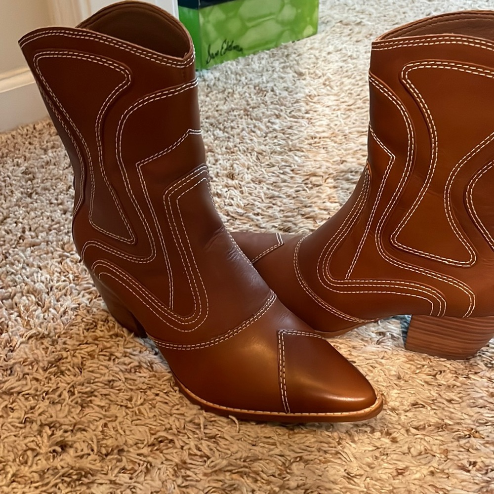 Matisse brown leather boots size 6 1/2